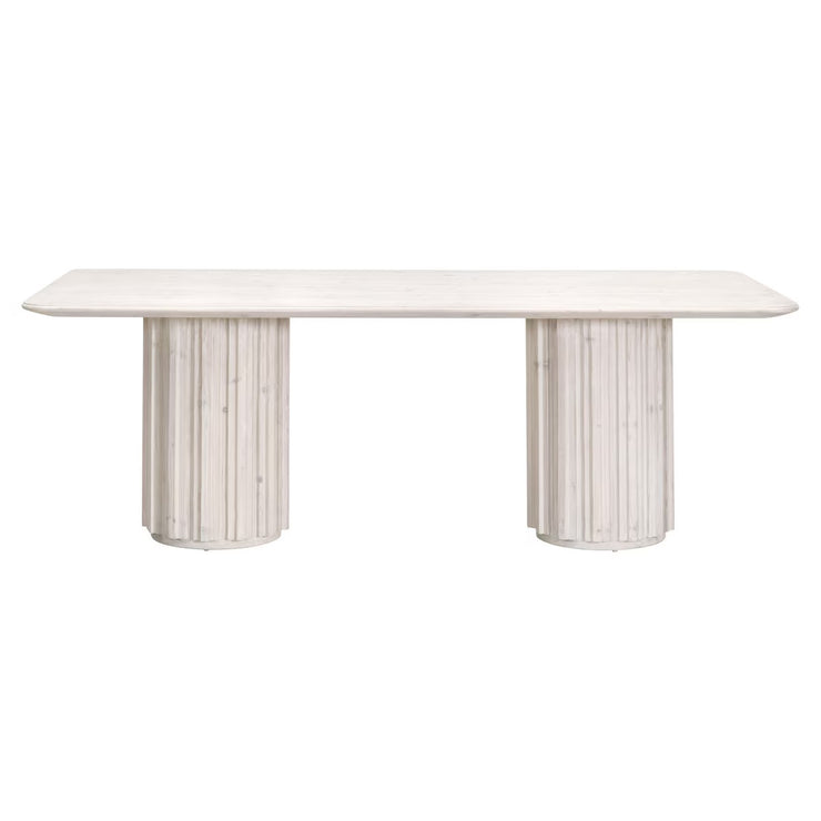 Essentials For Living Roma Dining Table ~ White Wash Pine