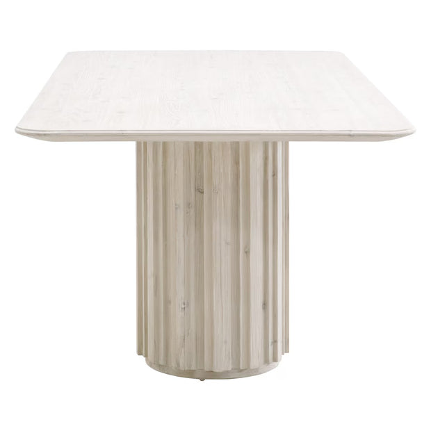 Essentials For Living Roma Dining Table ~ White Wash Pine
