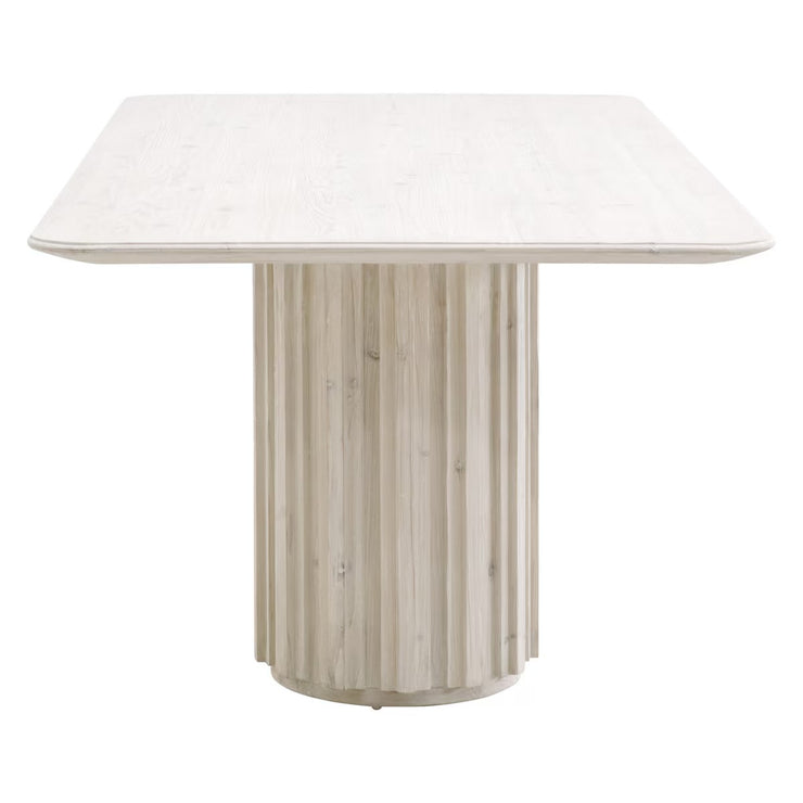 Essentials For Living Roma Dining Table ~ White Wash Pine