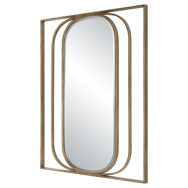 Uttermost Replicate Framework Oval Mirror