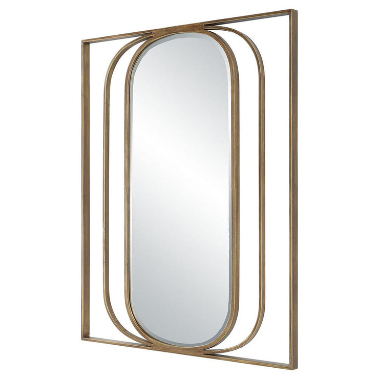 Uttermost Replicate Framework Oval Mirror