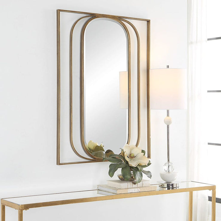 Uttermost Replicate Framework Oval Mirror
