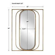 Uttermost Replicate Framework Oval Mirror