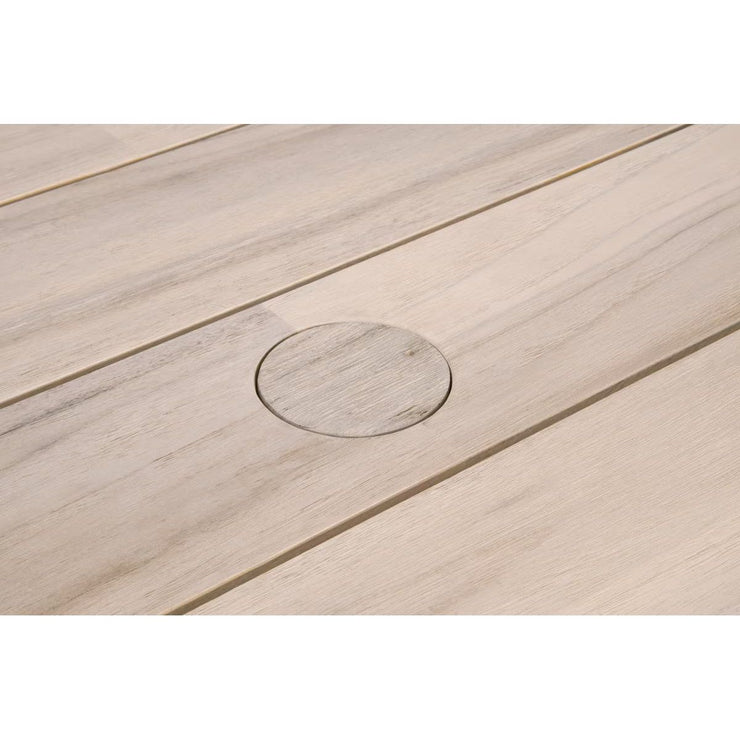 Essentials For Living Sur Outdoor Dining Table ~ Gray Teak