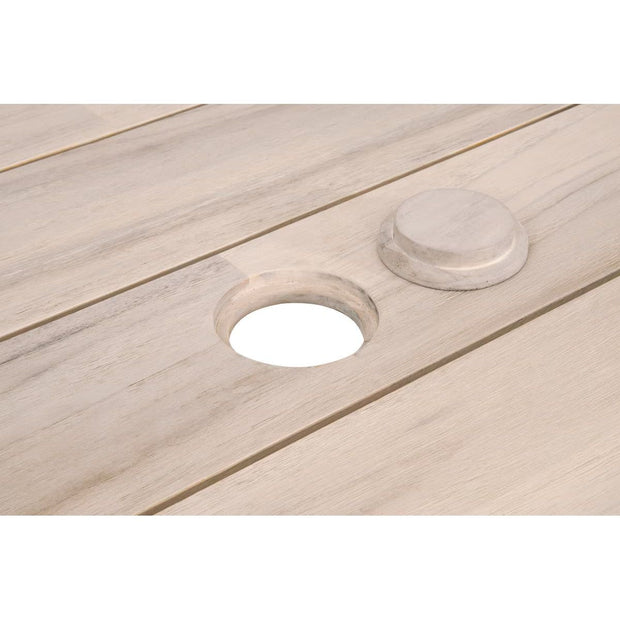 Essentials For Living Sur Outdoor Dining Table ~ Gray Teak
