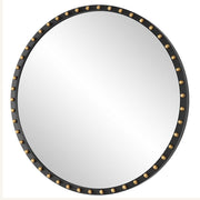 Uttermost Sele Matte Black Oversized Round Mirror