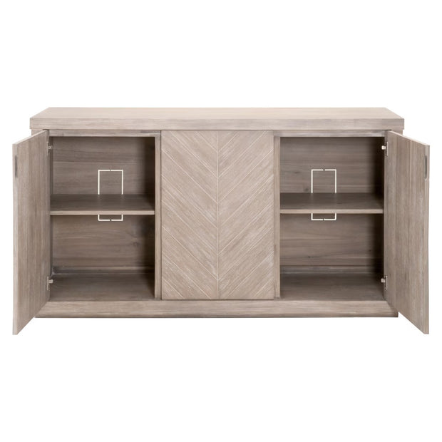 Essentials For Living Adler Natural Gray Acacia Media Sideboard
