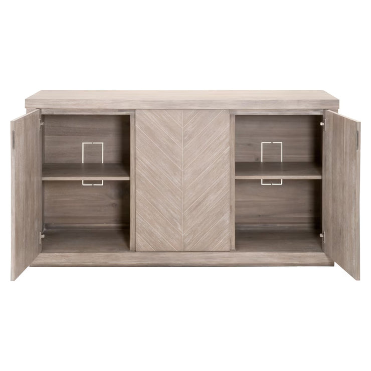 Essentials For Living Adler Natural Gray Acacia Media Sideboard