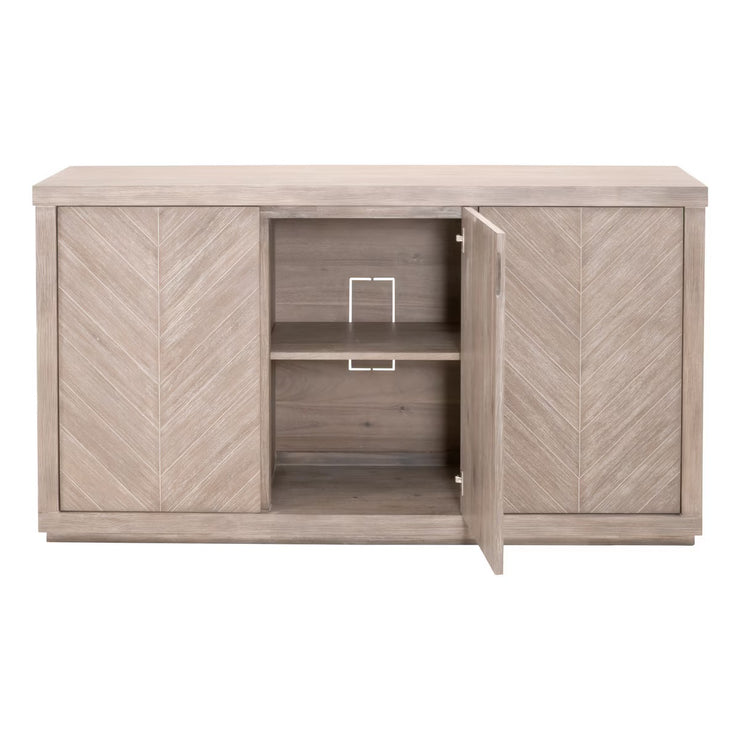 Essentials For Living Adler Natural Gray Acacia Media Sideboard
