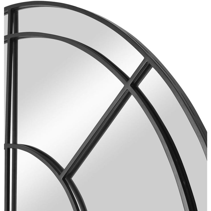 Uttermost Grantola Satin Black Arch Mirror