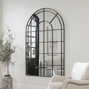 Uttermost Grantola Satin Black Arch Mirror