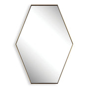 Uttermost Ankara Hexagon Brushed Brass Mirror