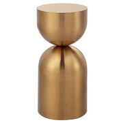 Uttermost Golden Vessel Round Accent Table