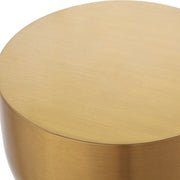 Uttermost Golden Vessel Round Accent Table