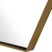 Uttermost Ankara Hexagon Brushed Brass Mirror