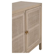 Essentials For Living Carina Smoke Gray Oak With Smoke Gray Cane Media Sideboard