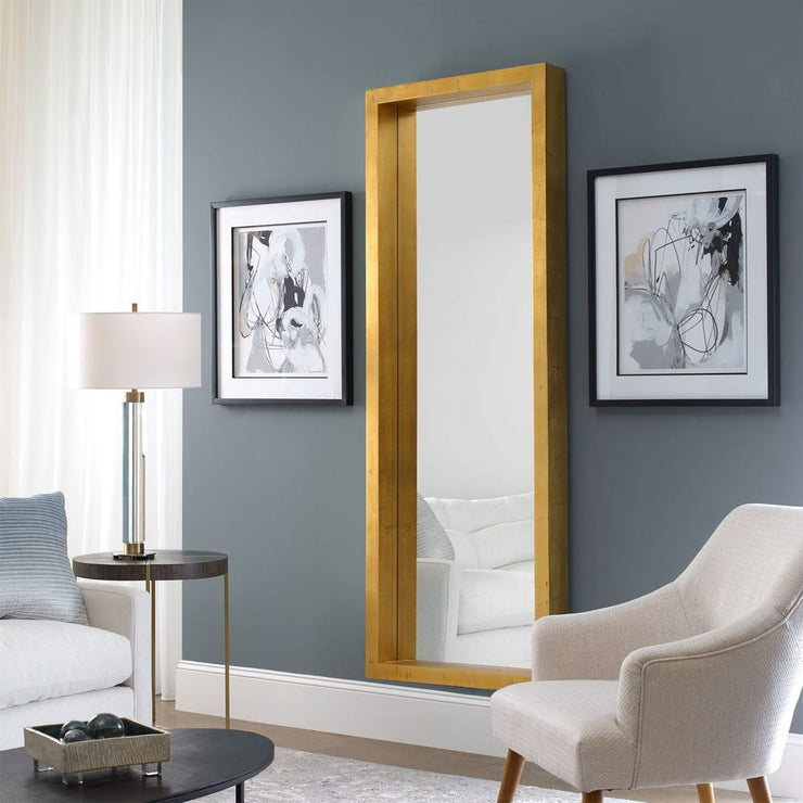 Uttermost Edmonton Deep Antique Gold Frame Mirror