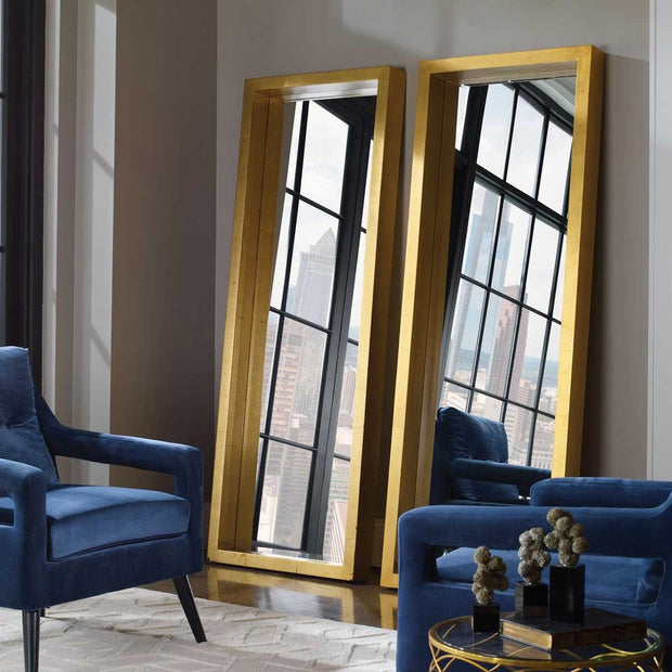 Uttermost Edmonton Deep Antique Gold Frame Mirror