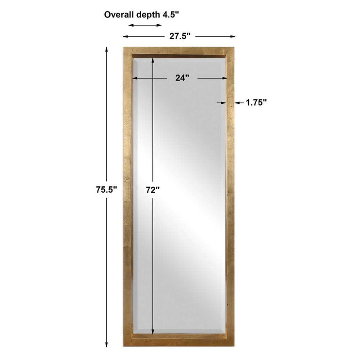Uttermost Edmonton Deep Antique Gold Frame Mirror