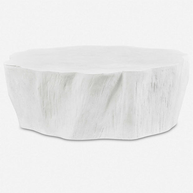 Uttermost Woods Edge Matte White Coffee Table