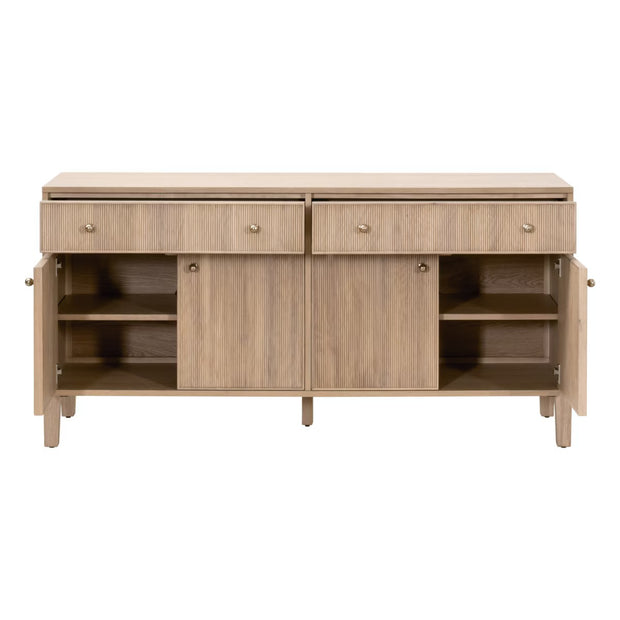 Essentials For Living Highland Natural Oak Media Sideboard