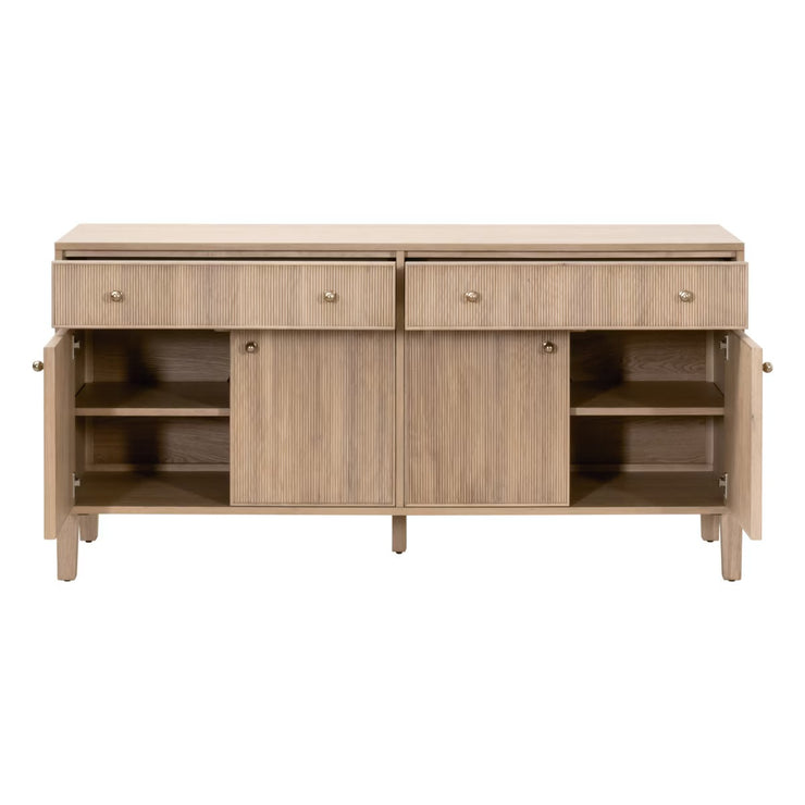Essentials For Living Highland Natural Oak Media Sideboard