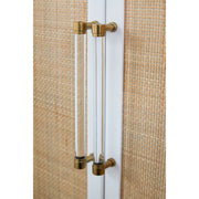 Essentials For Living Holland Matte White With Natural Rattan Media Sideboard