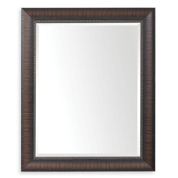 Uttermost Wythe Wood Grain Burnished Wood  Mirror