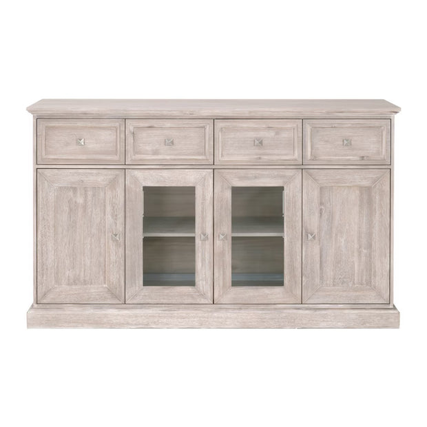 Essentials For Living Hudson Natural Gray Acacia Media Sideboard