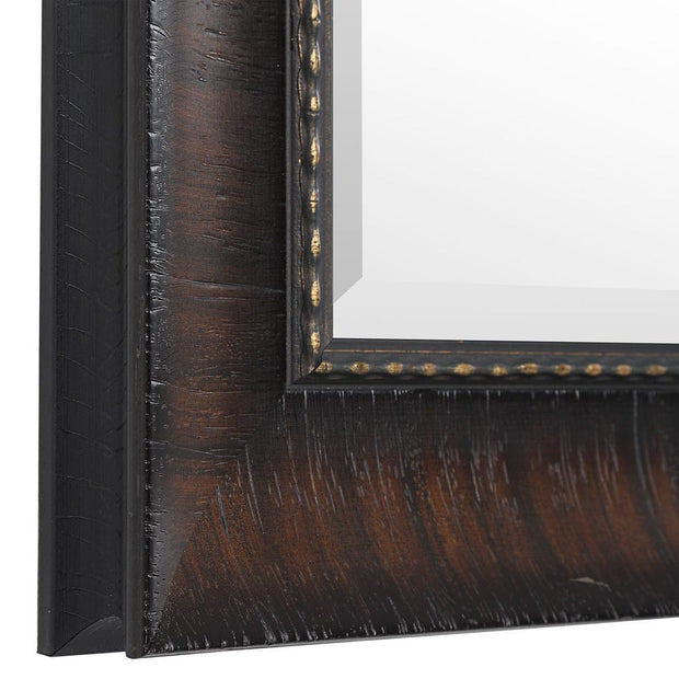 Uttermost Wythe Wood Grain Burnished Wood  Mirror