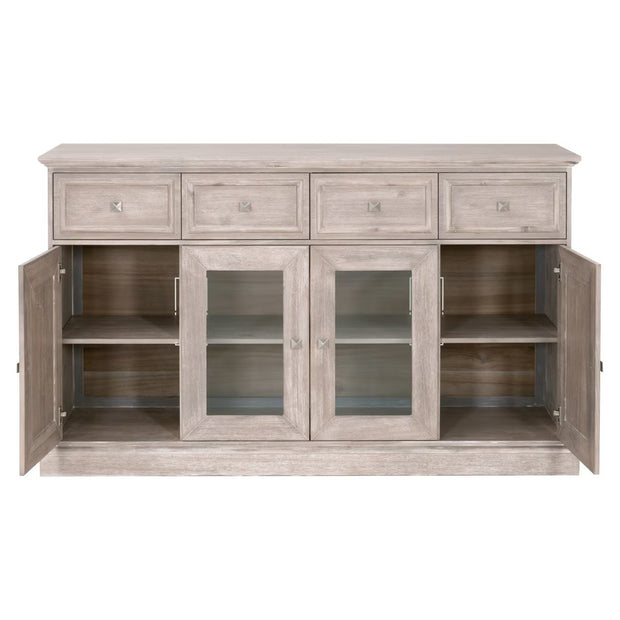 Essentials For Living Hudson Natural Gray Acacia Media Sideboard