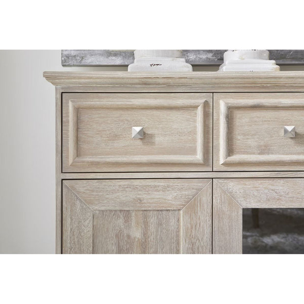 Essentials For Living Hudson Natural Gray Acacia Media Sideboard