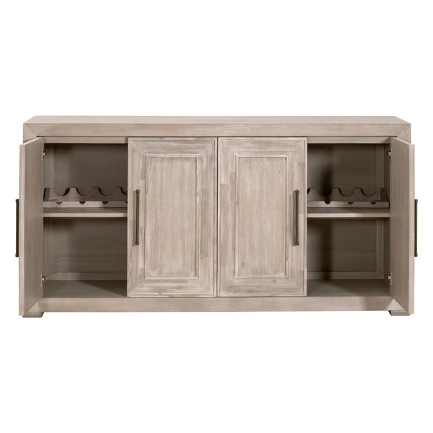 Essentials For Living Hunter Natural Gray Acacia Media Sideboard