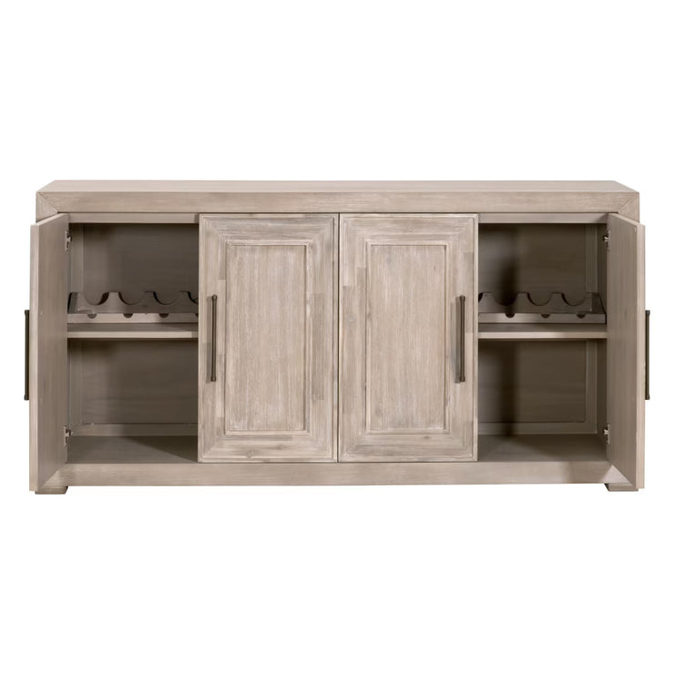 Essentials For Living Hunter Natural Gray Acacia Media Sideboard