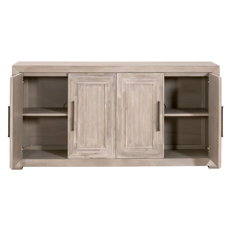 Essentials For Living Hunter Natural Gray Acacia Media Sideboard