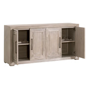 Essentials For Living Hunter Natural Gray Acacia Media Sideboard