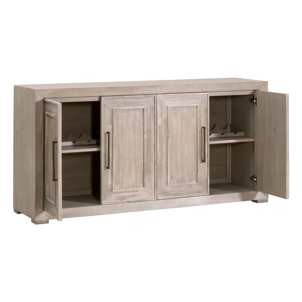 Essentials For Living Hunter Natural Gray Acacia Media Sideboard