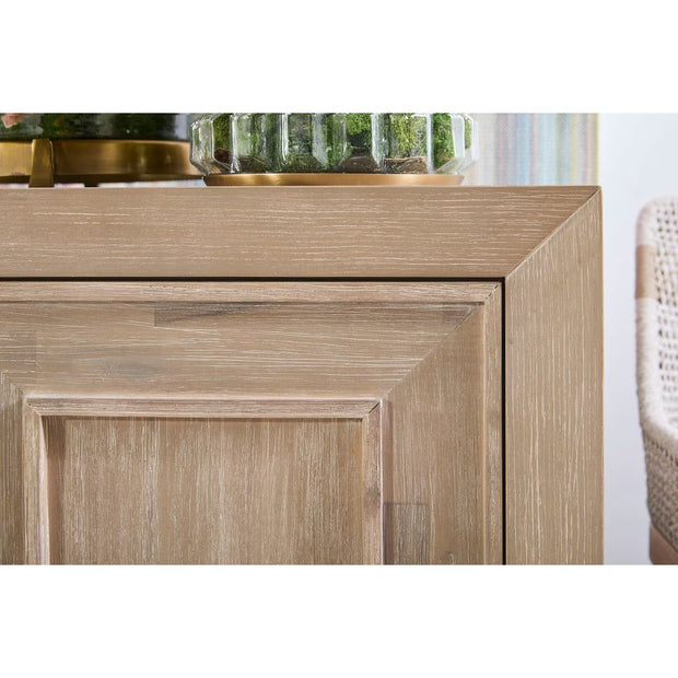 Essentials For Living Hunter Natural Gray Acacia Media Sideboard