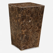 Uttermost Poe Brown Marble Side Table