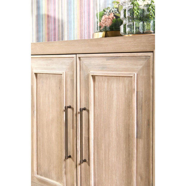 Essentials For Living Hunter Natural Gray Acacia Media Sideboard