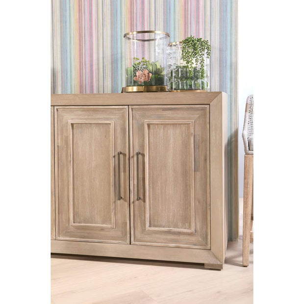 Essentials For Living Hunter Natural Gray Acacia Media Sideboard
