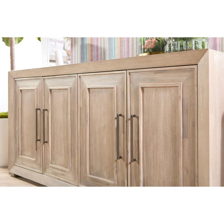 Essentials For Living Hunter Natural Gray Acacia Media Sideboard