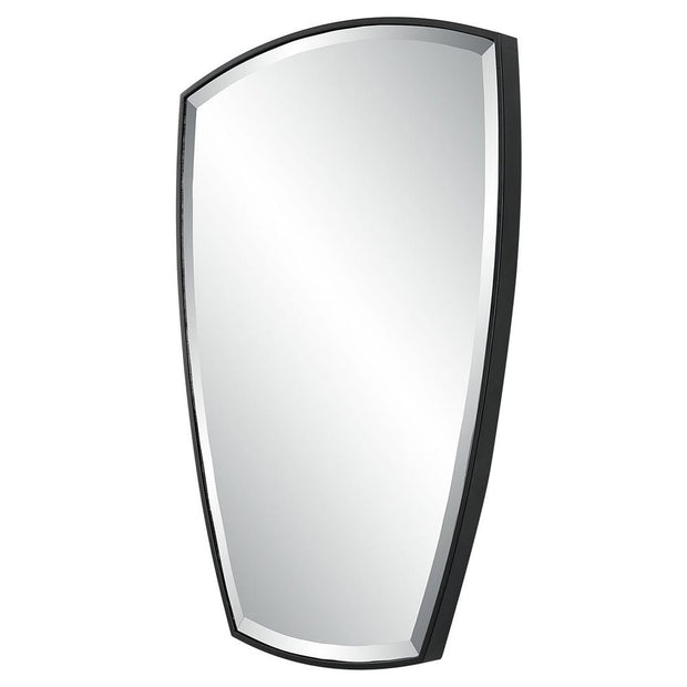 Uttermost Crest Sleek Satin Black  Mirror
