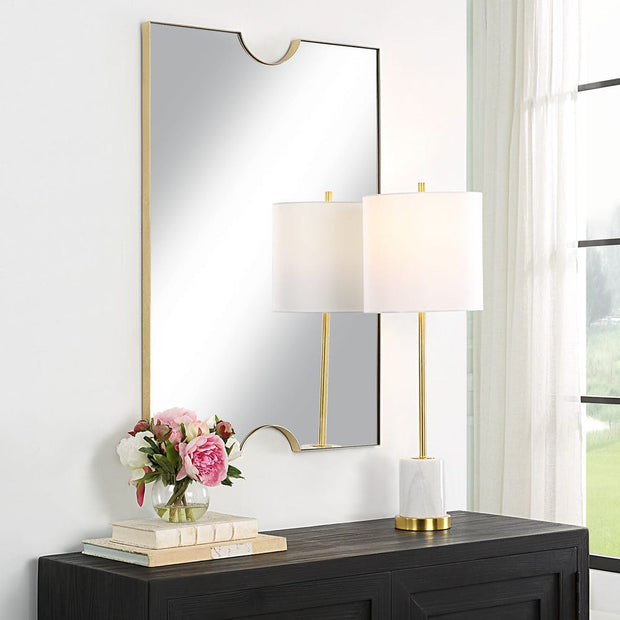 Uttermost Ticket Gold Leaf Vanity Mirror