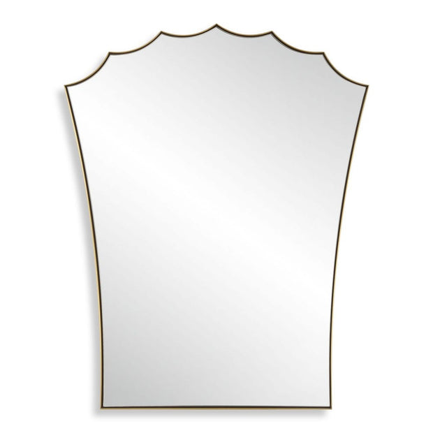 Uttermost Monarch Scalloped Arched Top Vanity Mirror