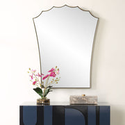 Uttermost Monarch Scalloped Arched Top Vanity Mirror