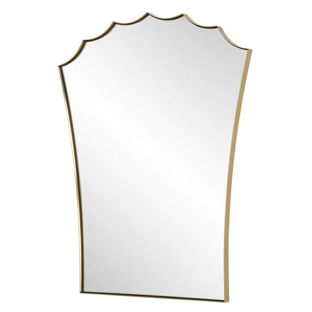 Uttermost Monarch Scalloped Arched Top Vanity Mirror
