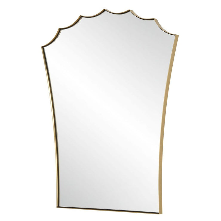 Uttermost Monarch Scalloped Arched Top Vanity Mirror
