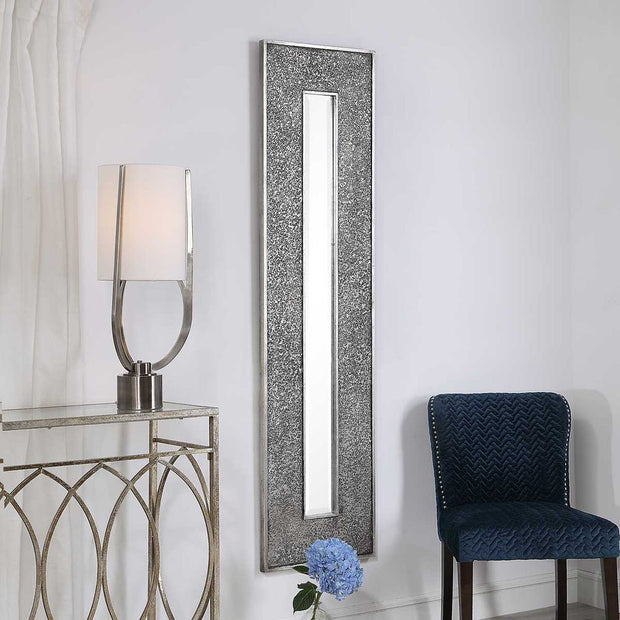 Uttermost Bannon Metallic Silver Rectangular Mirror