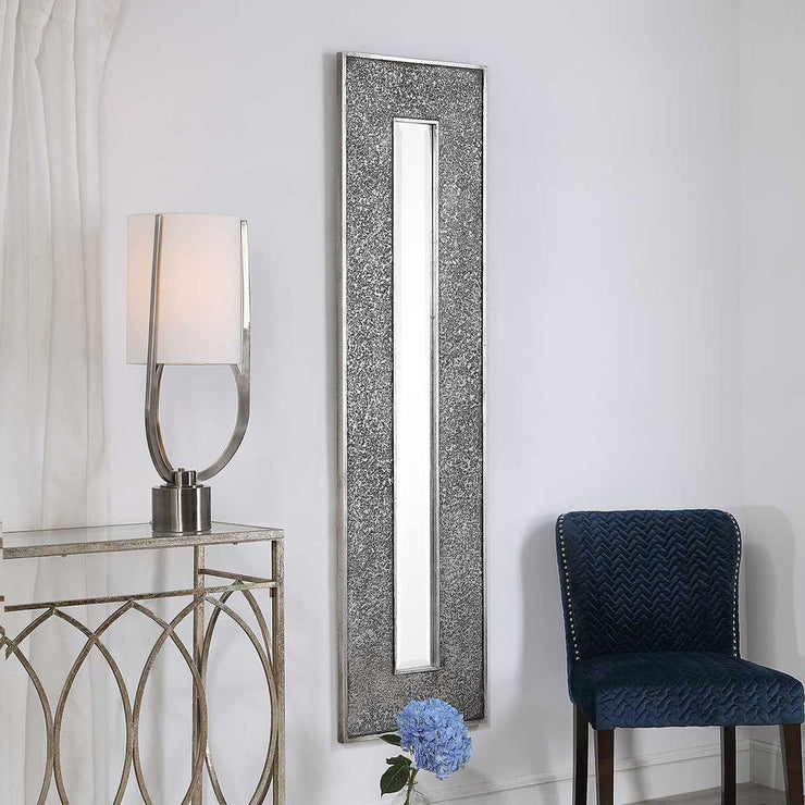 Uttermost Bannon Metallic Silver Rectangular Mirror